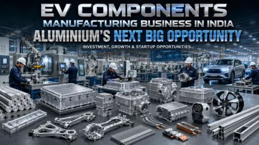 EV Components Manufacturing Business in India using aluminium motor components