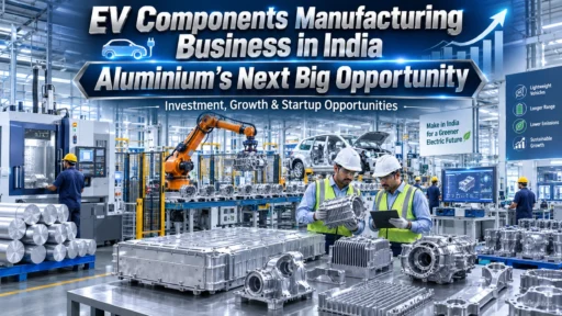 EV Components Manufacturing Business in India using aluminium motor components