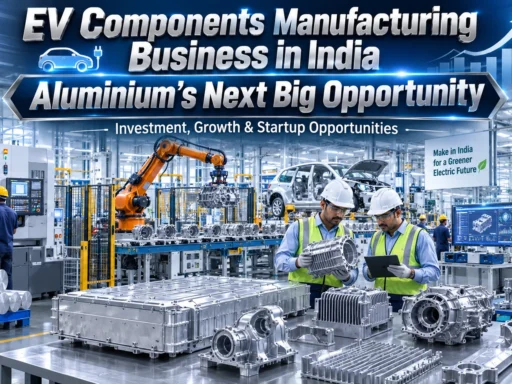 EV Components Manufacturing Business in India using aluminium motor components