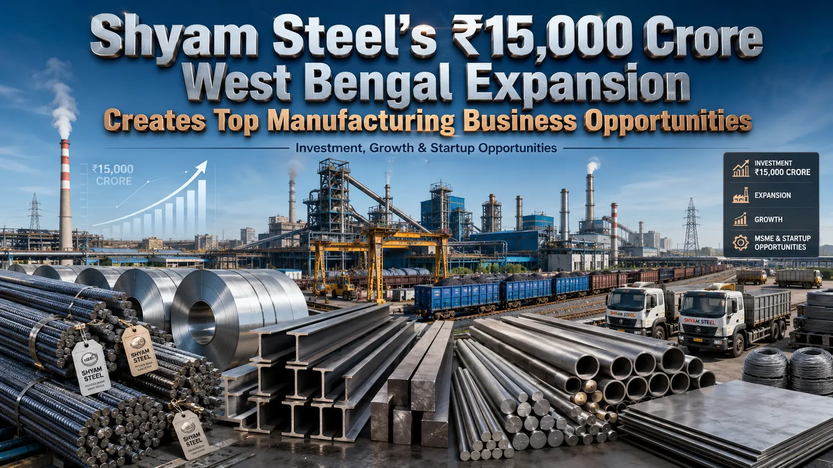 Shyam Steel West Bengal Expansion: 6 Manufacturing Business
