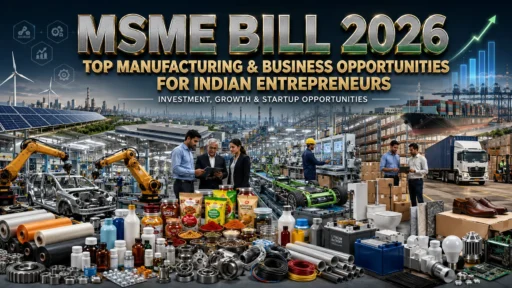 MSME Bill 2026: 6 Manufacturing & Business Opportunities in India