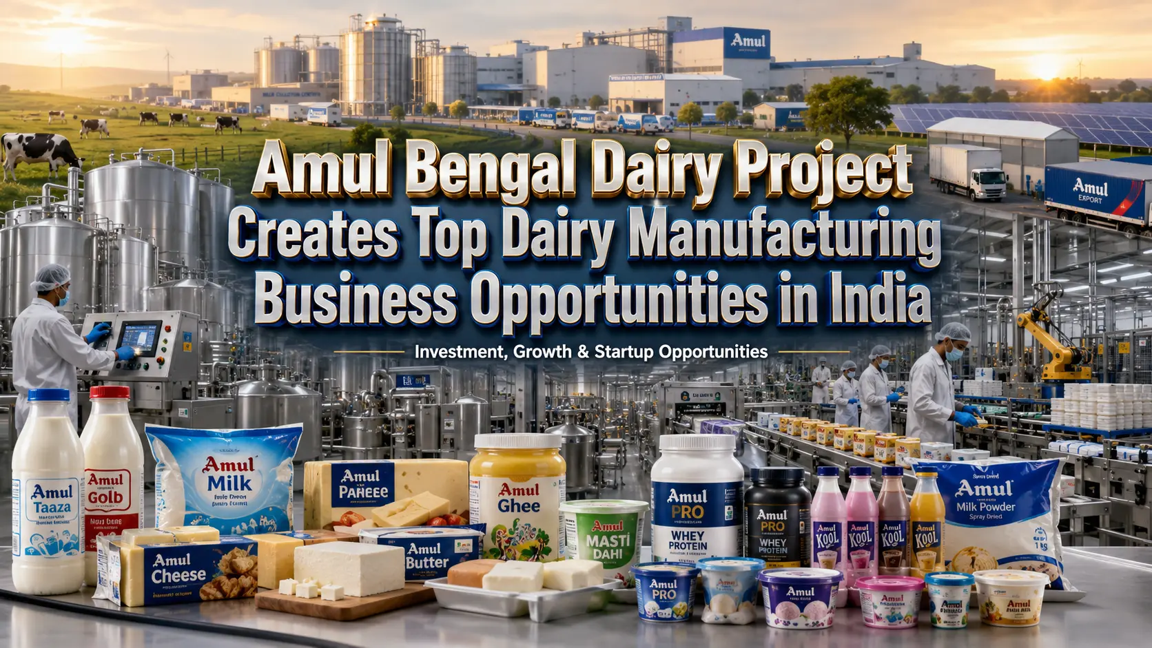 Amul Bengal Dairy Project: 6 Dairy Business Opportunities in India