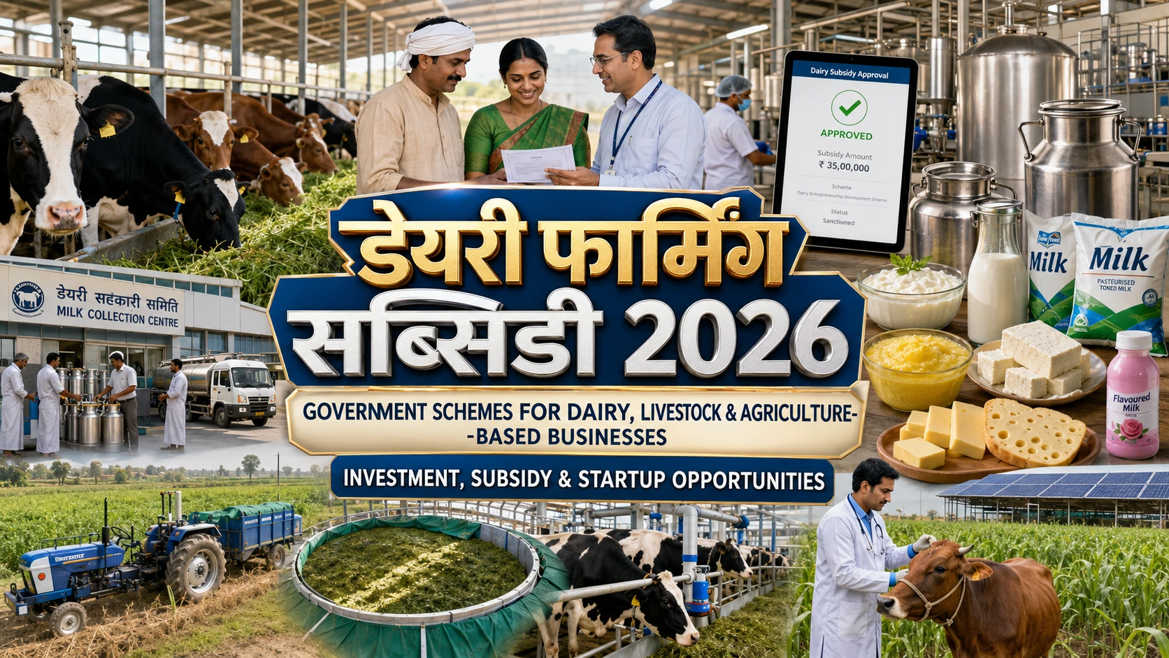 डेयरी फार्मिंग सब्सिडी 2026: पशुपालन और कृषि बिजनेस के लिए योजनाएं