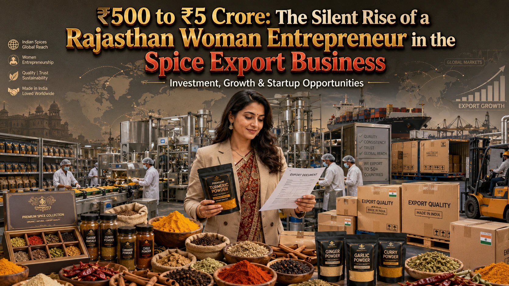 Spice Processing Business in India (₹18 Lakh to ₹5 Crore)