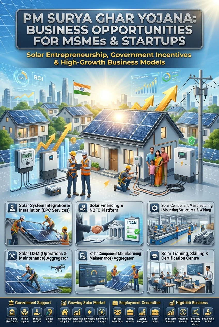 PM Surya Ghar Business Opportunities: 5 Solar Business Ideas