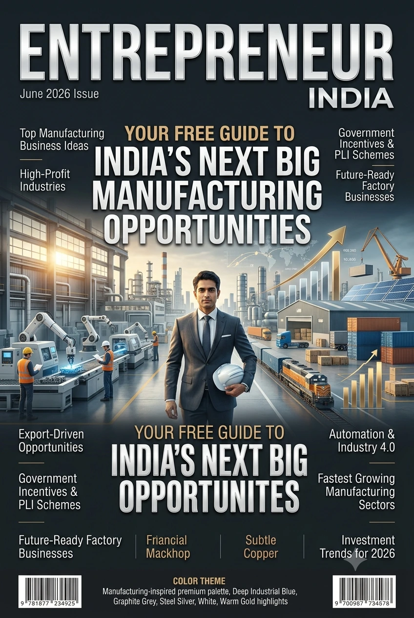 Entrepreneur India June 2026 Issue Free Download – Manufacturing Business Opportunities