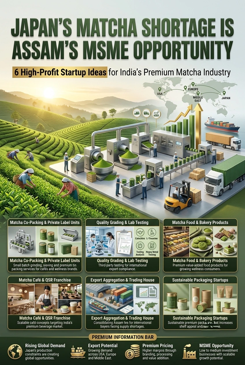 Matcha Business Opportunity in India: 6 Startup Ideas for MSMEs