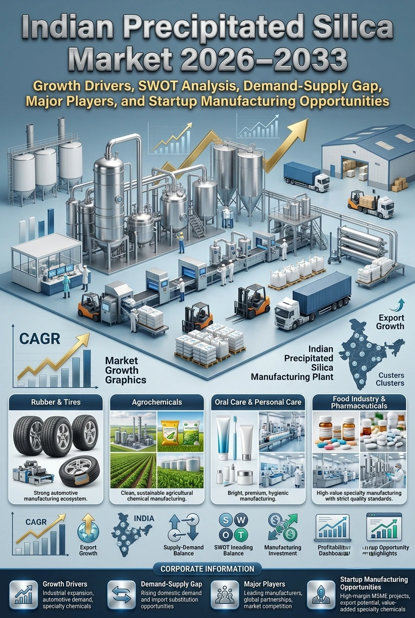 Indian precipitated silica market and manufacturing opportunities