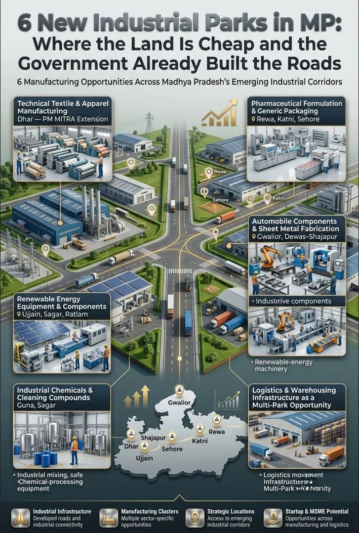 New Industrial Parks in Madhya Pradesh : 6 Parks & Business