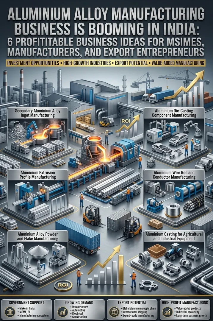 Aluminium alloy manufacturing business opportunities in India