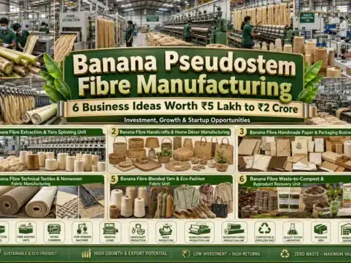 Banana Pseudostem Fibre Manufacturing Business: 6 Ideas