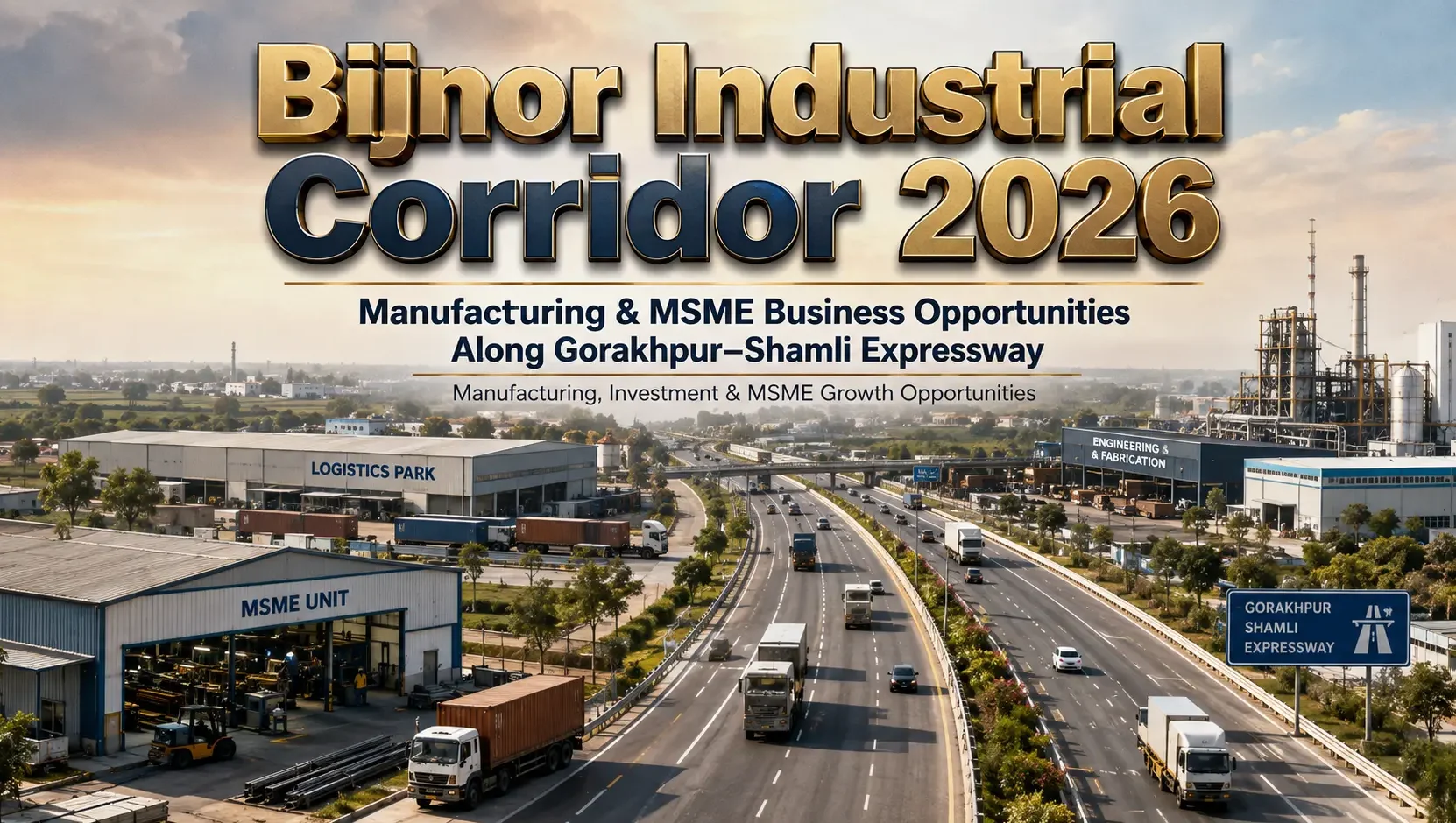 Bijnor Industrial Corridor 2026: Manufacturing & MSME Business