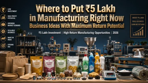 Manufacturing Business Ideas Under ₹5 Lakh: 8 Profitable Options