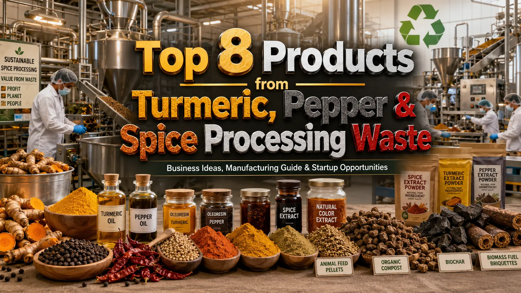 Spice Processing Waste Business Ideas: Top 8 Profitable Products