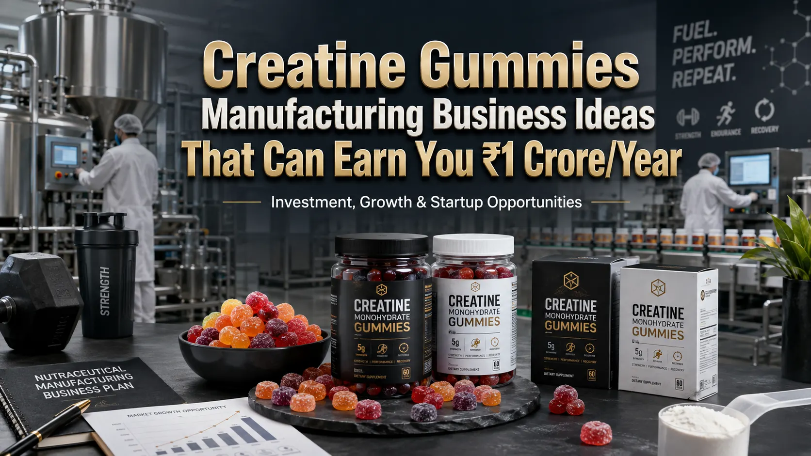 Creatine Gummies Manufacturing Business in India: Cost & Profit