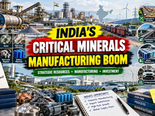 Critical Minerals Manufacturing in India: ₹34,300 Cr Business