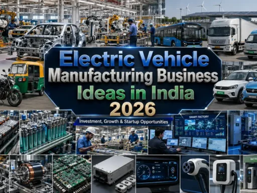 EV Manufacturing Business Ideas in India for 2026