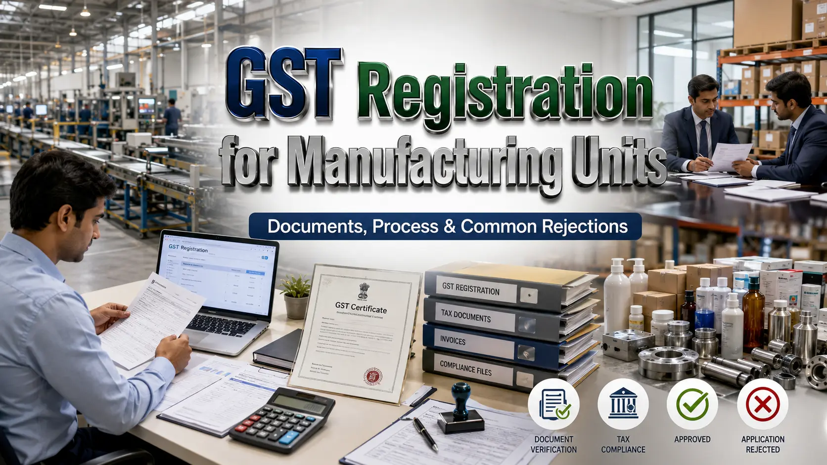 GST Registration for Manufacturing Units: Rejection Reasons
