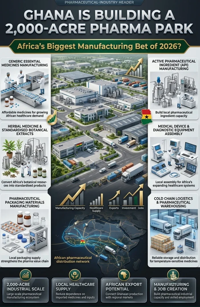 Ghana Pharmaceutical Industrial Park 2,000-acre pharma manufacturing project