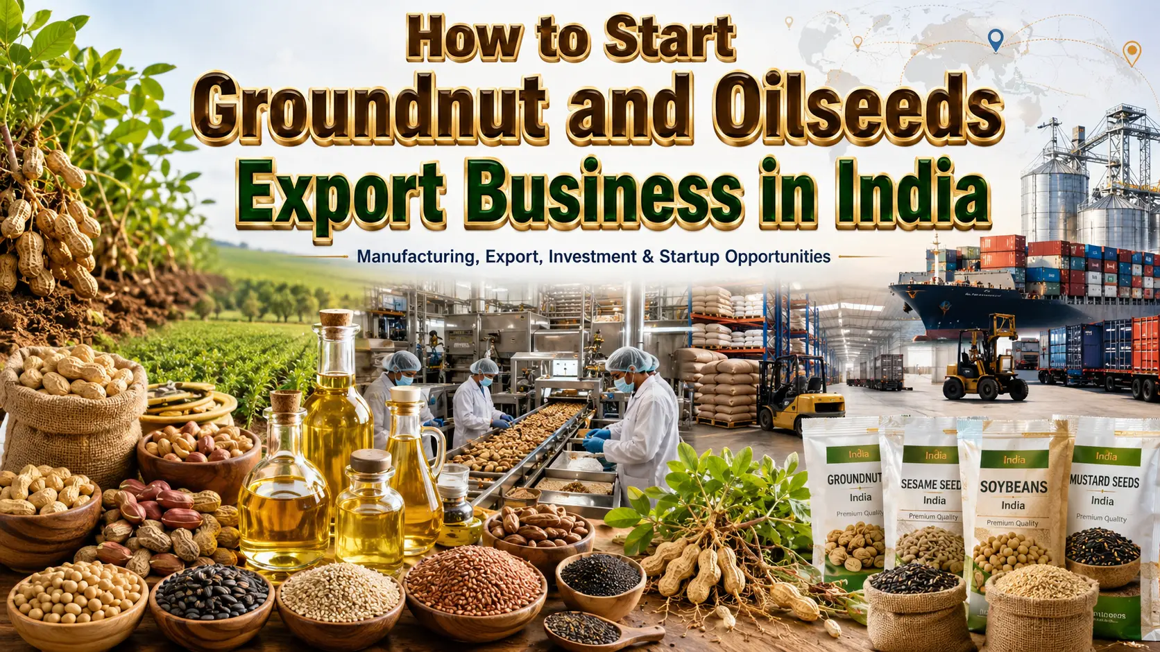Groundnut and Oilseeds Export Business in India: Investment