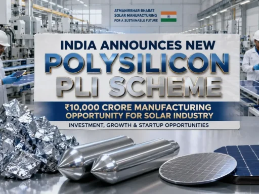 Polysilicon PLI Scheme India: ₹10,000 Crore Solar Manufacturing