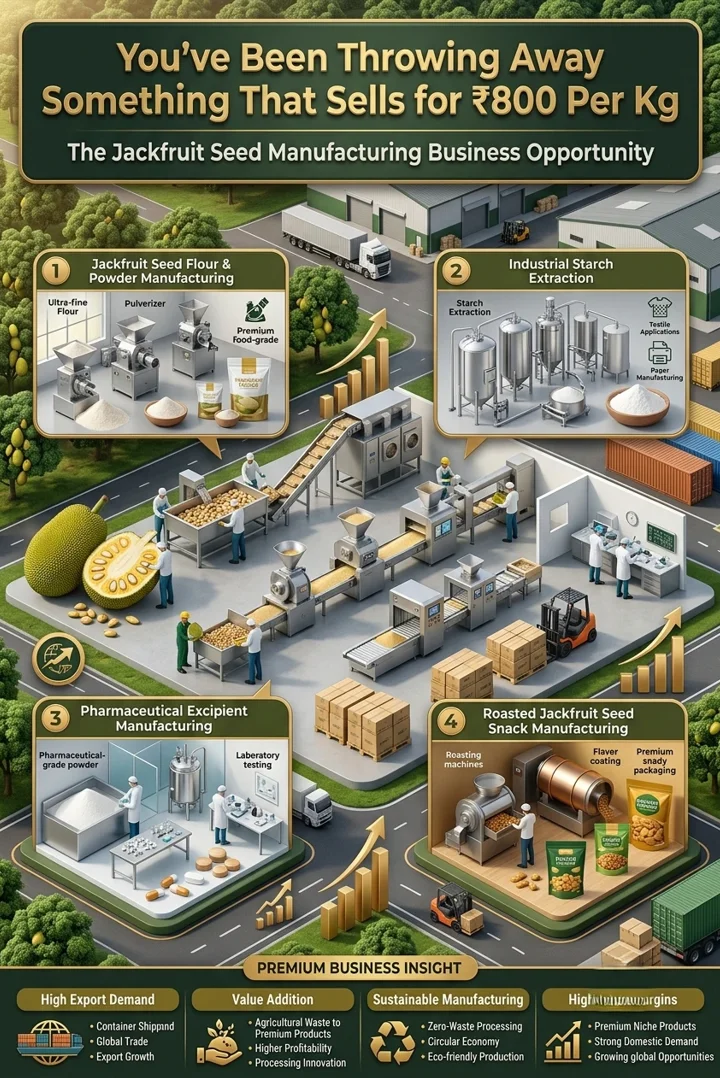 Jackfruit Seed Processing Business Plant in India Producing Flour and Starch