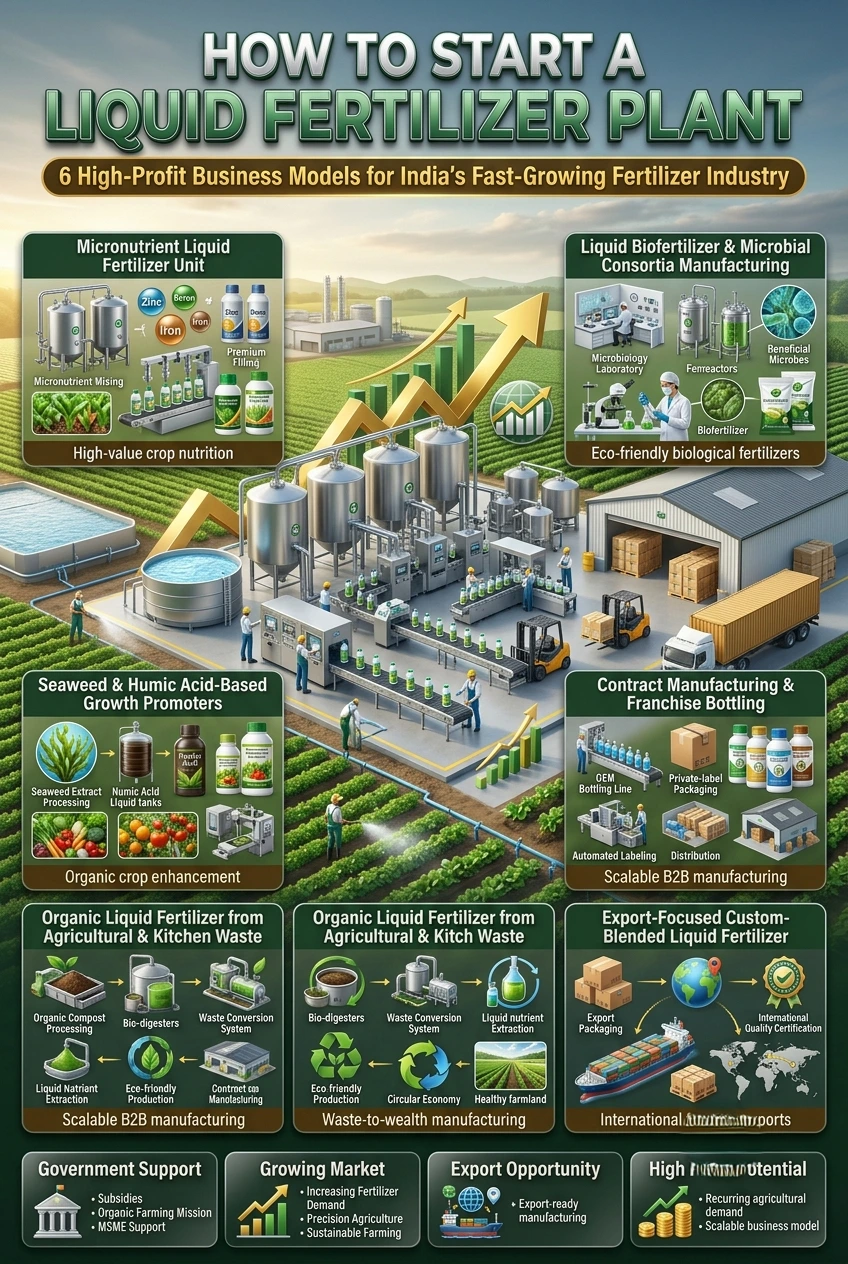 How to Start a Liquid Fertilizer Plant in India with Manufacturing Process and Machinery
