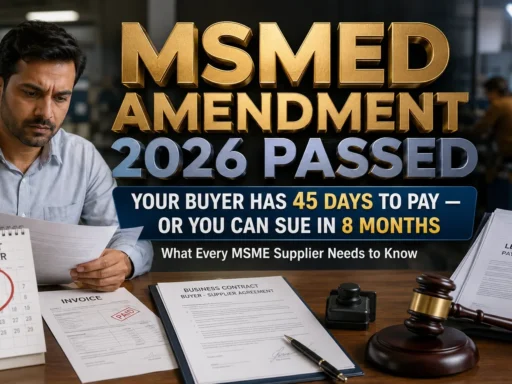 MSMED Amendment Bill 2026: 45-Day Payment, TReDS & MSME