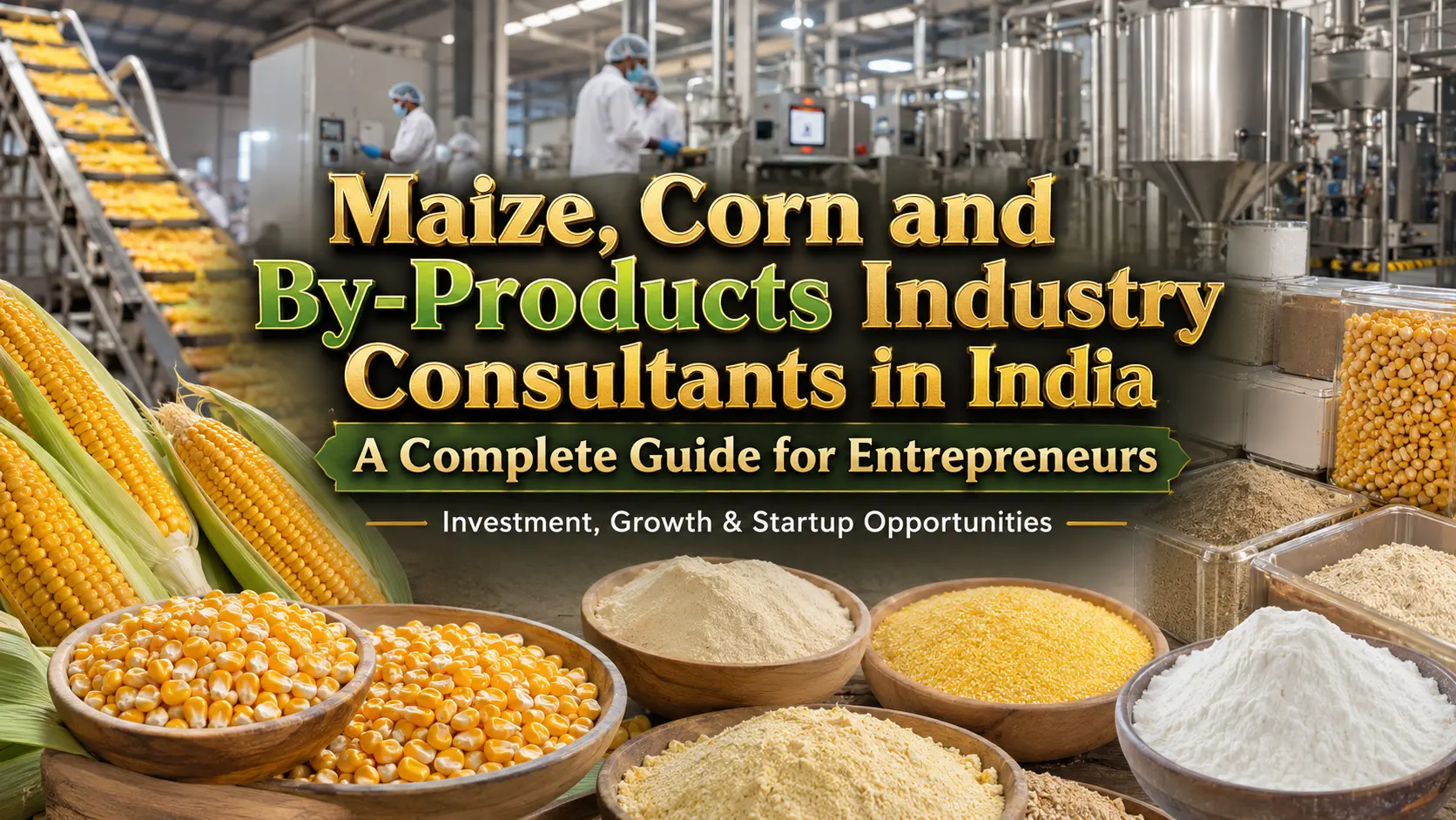 Maize Corn and By Products Industry Consultants in India