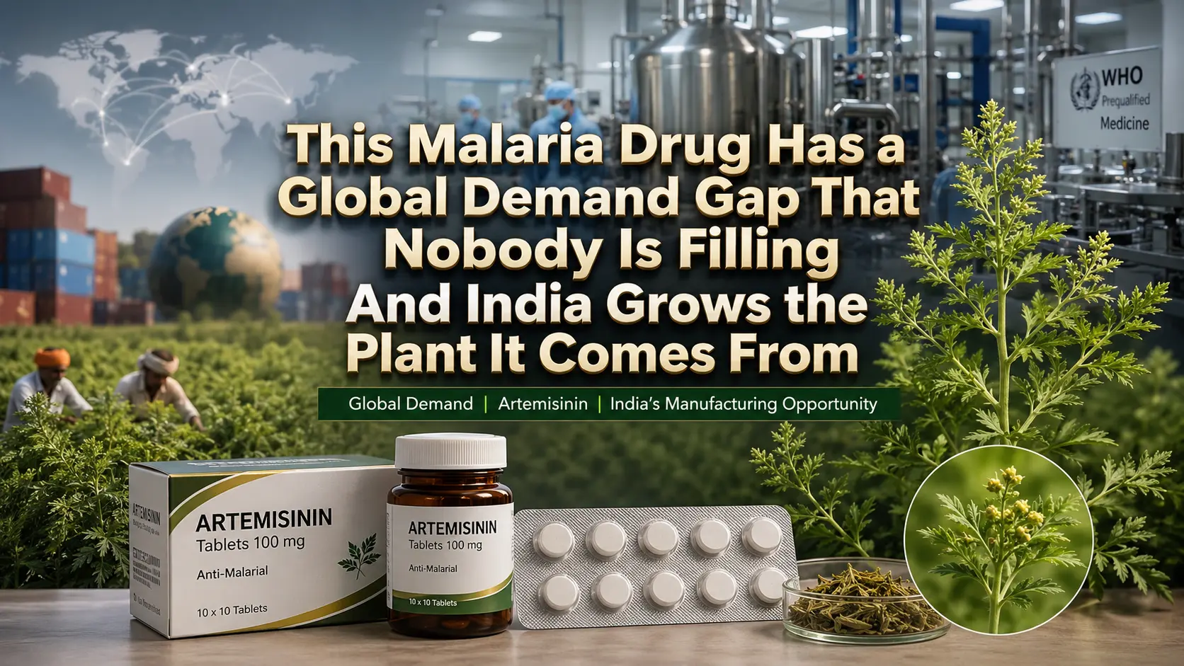 Artemisinin Manufacturing Business in India: Cost, Process