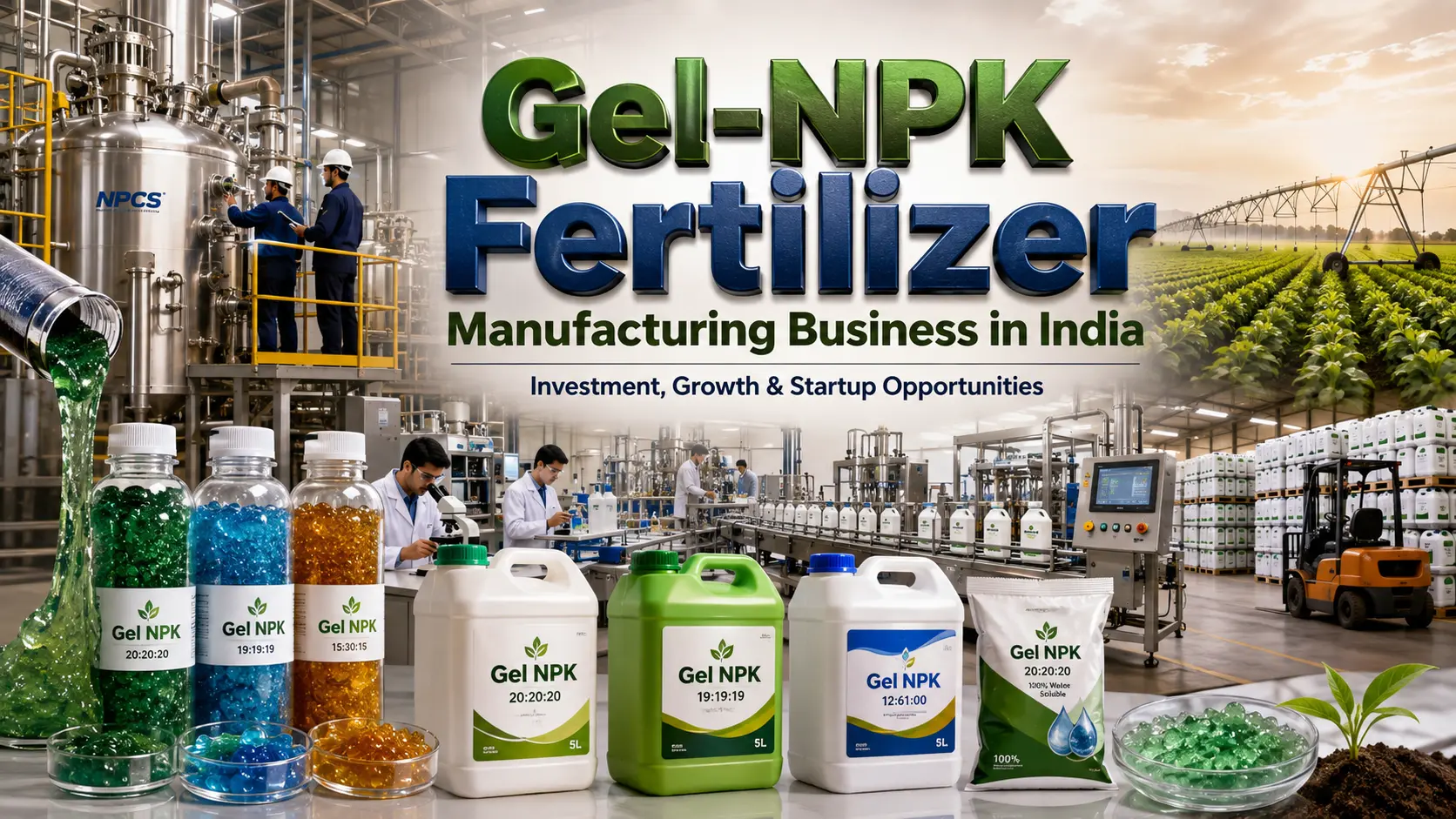 Gel NPK Fertilizer Manufacturing Business in India: Cost, Process