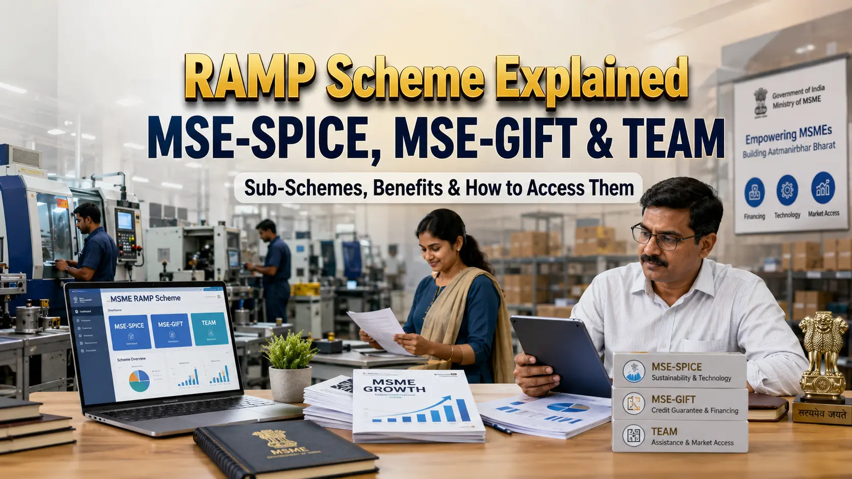 RAMP Scheme for MSMEs: MSE-SPICE, MSE-GIFT, TEAM