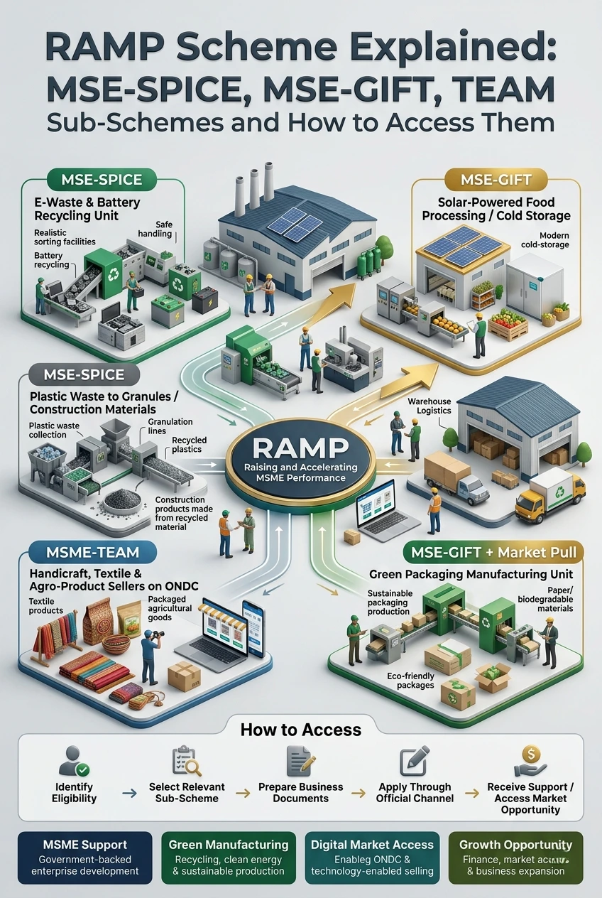RAMP Scheme for MSMEs – MSE-GIFT, MSE-SPICE and TEAM