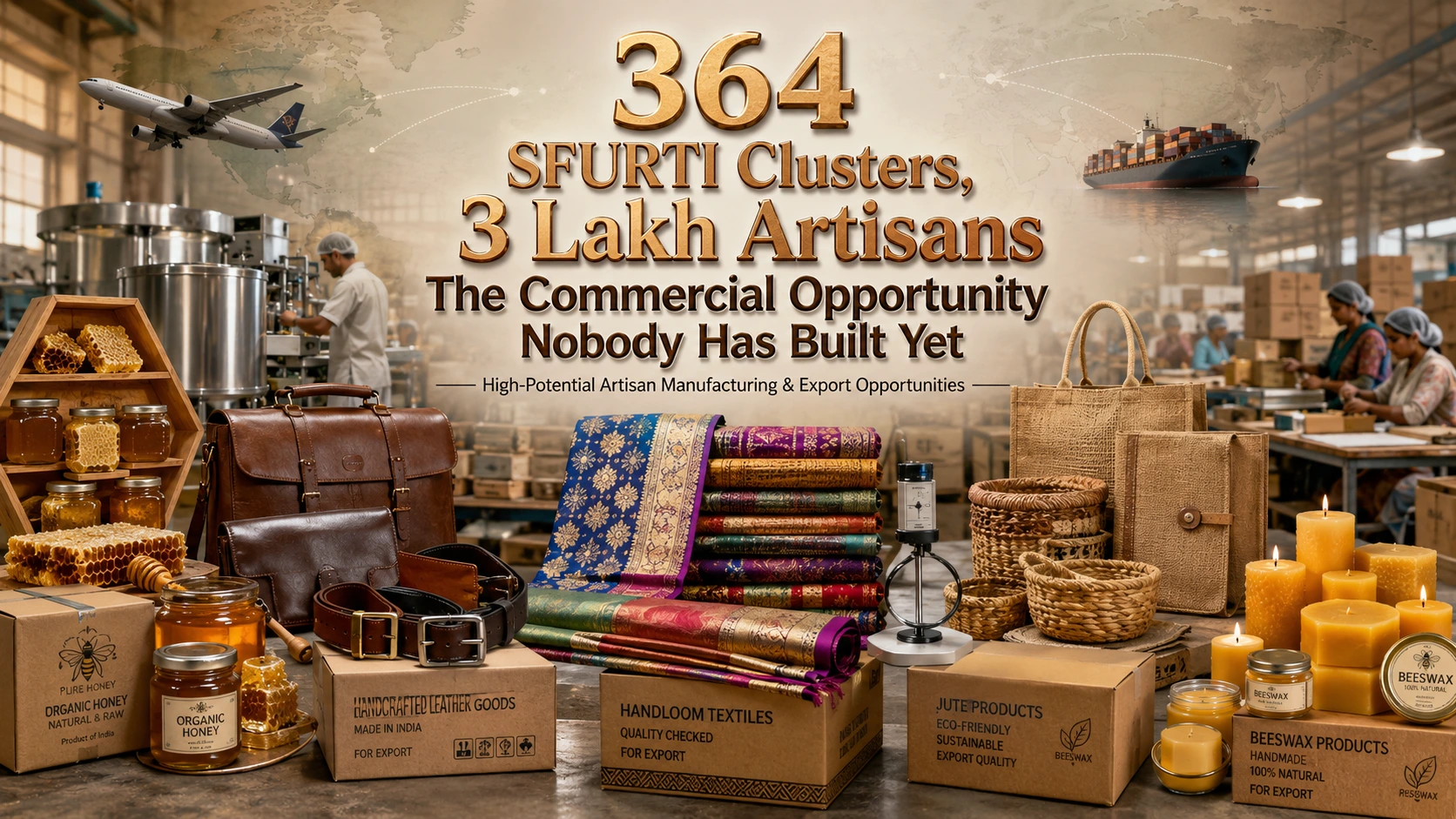 SFURTI Cluster Business: 364 Clusters & 3 Lakh Artisans