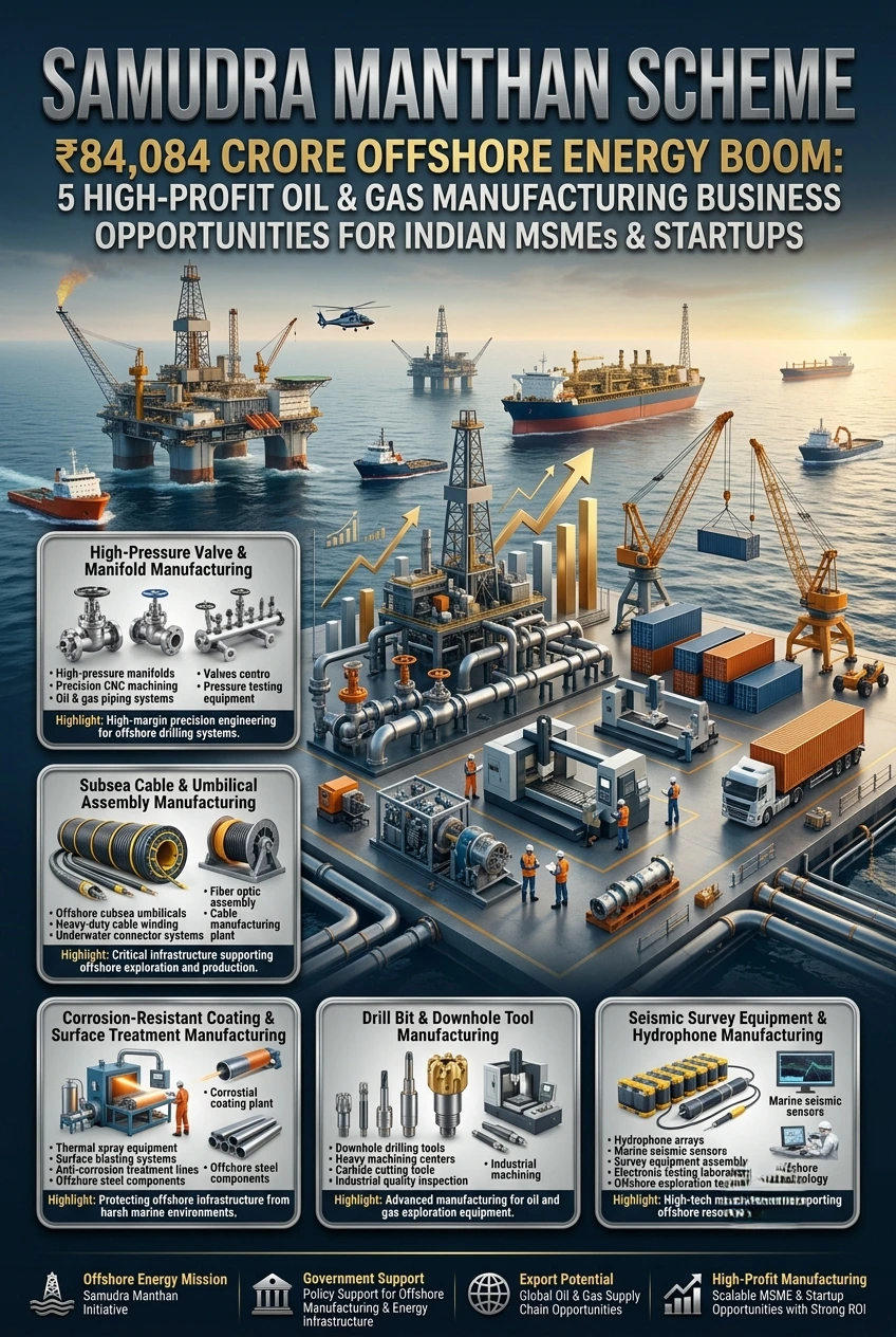 Samudra Manthan Scheme offshore oil and gas manufacturing opportunities for Indian MSMEs and startups