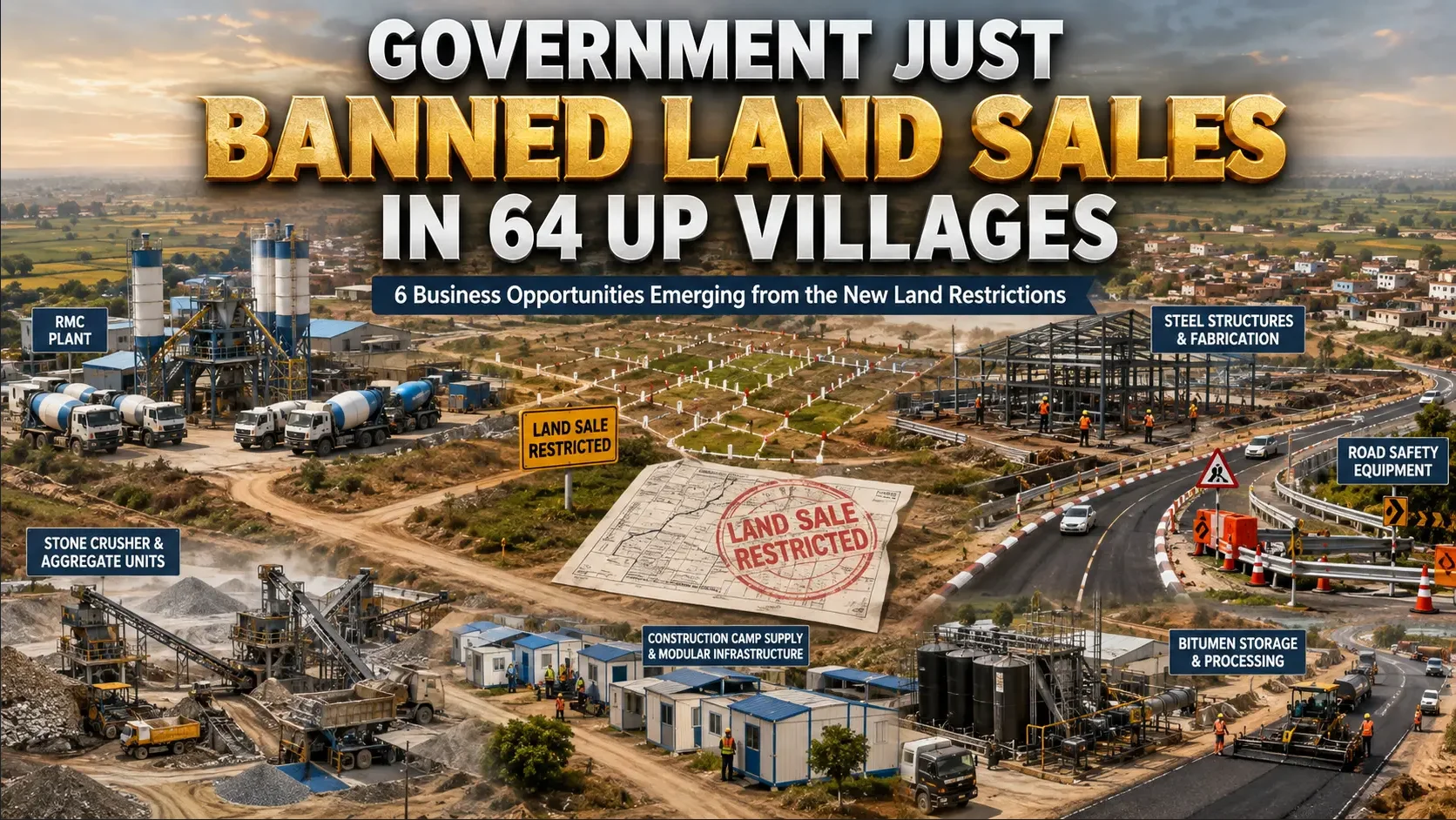 Shamli Gorakhpur Expressway: Land Sale Banned in 64 UP Village