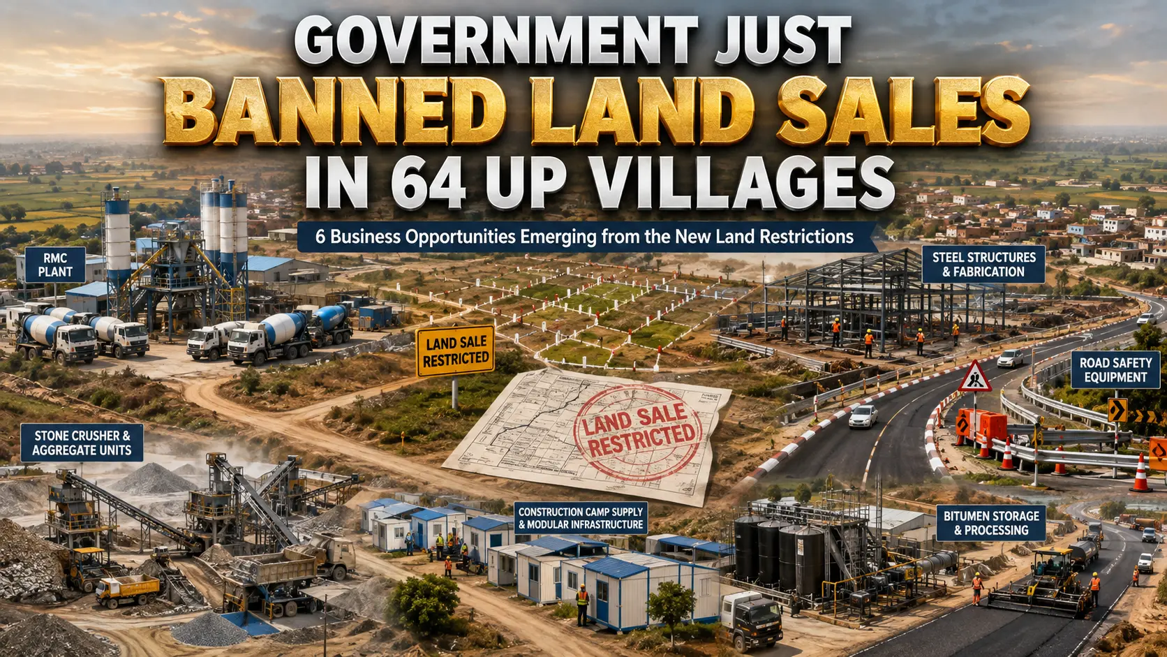 Shamli Gorakhpur Expressway: Land Sale Banned in 64 UP Village