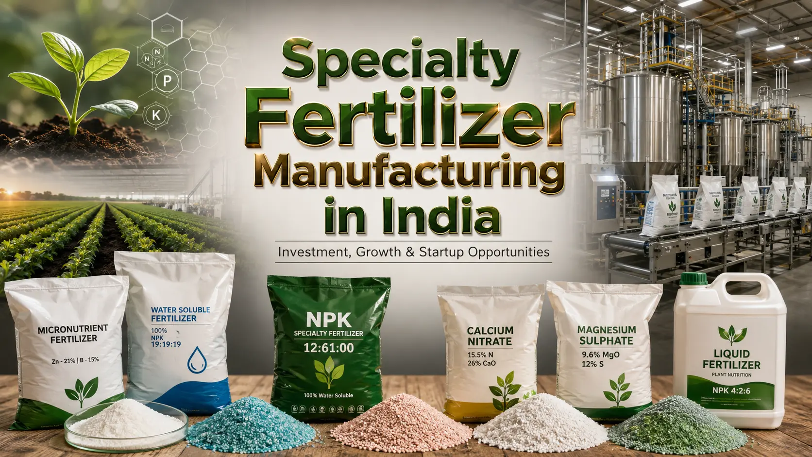 Specialty Fertilizer Manufacturing in India: Cost & Business Guide