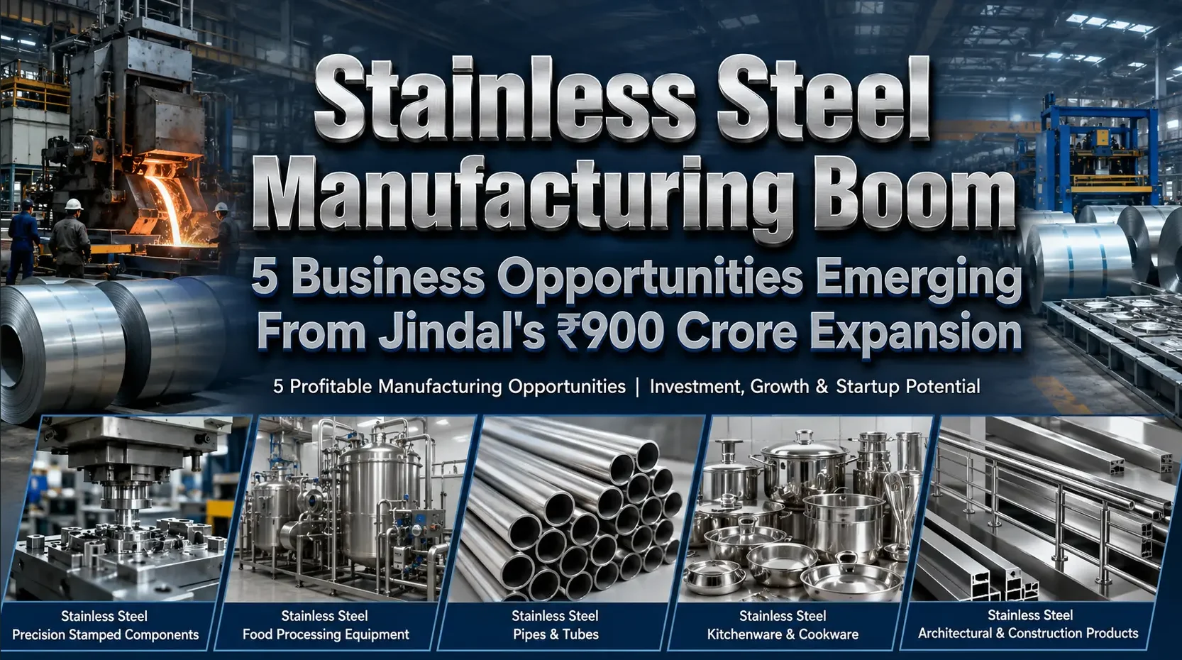 Stainless Steel Manufacturing Business Opportunities in India