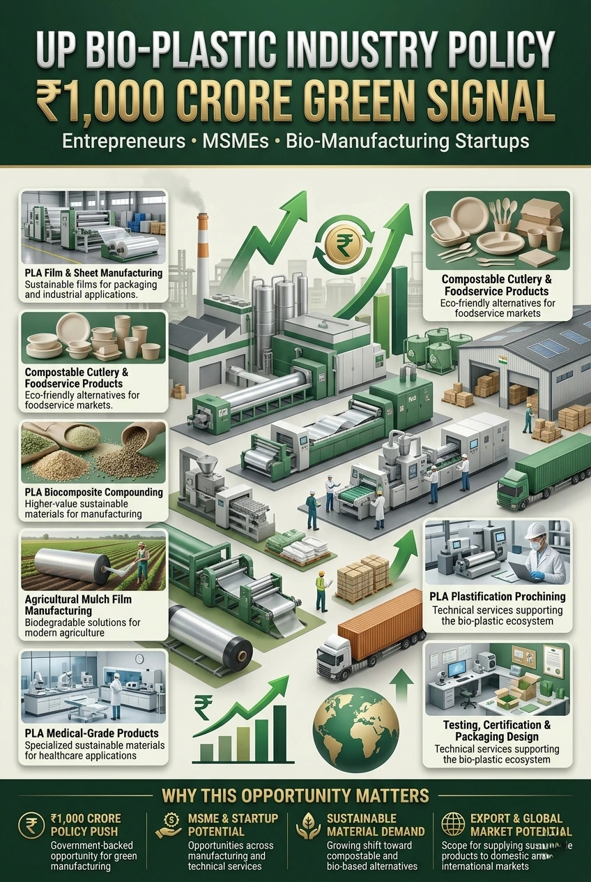 UP Bio plastic Industry Policy for MSMEs and Bioplastic Manufacturing