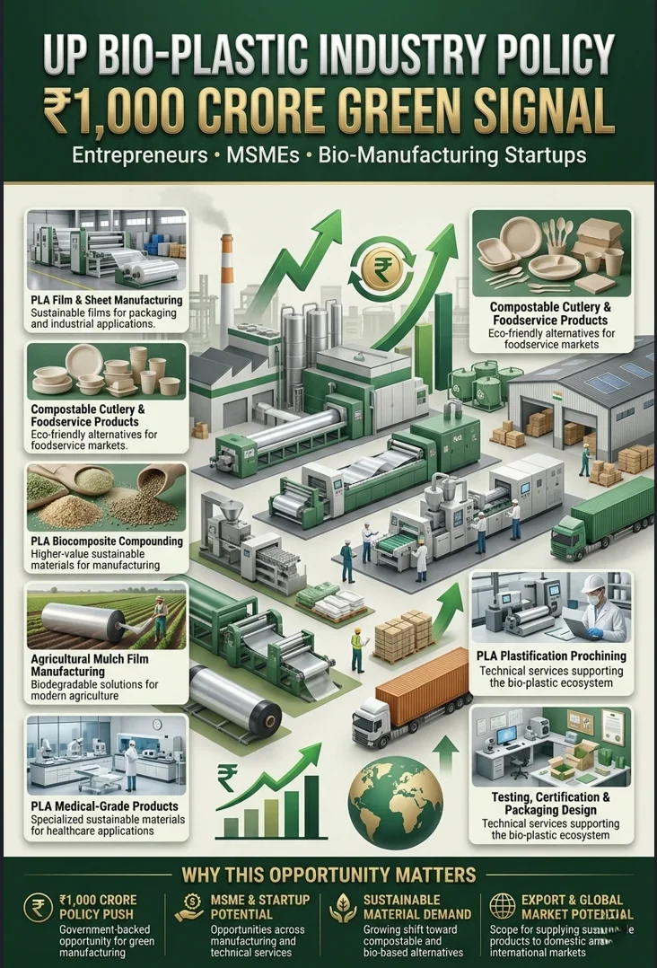 UP Bio plastic Industry Policy for MSMEs and Bioplastic Manufacturing