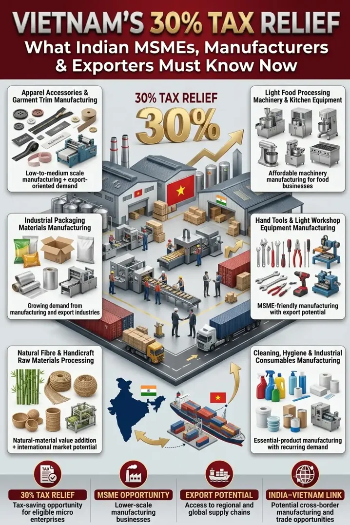 Vietnam tax reduction 2026–27 and opportunities for Indian MSMEs