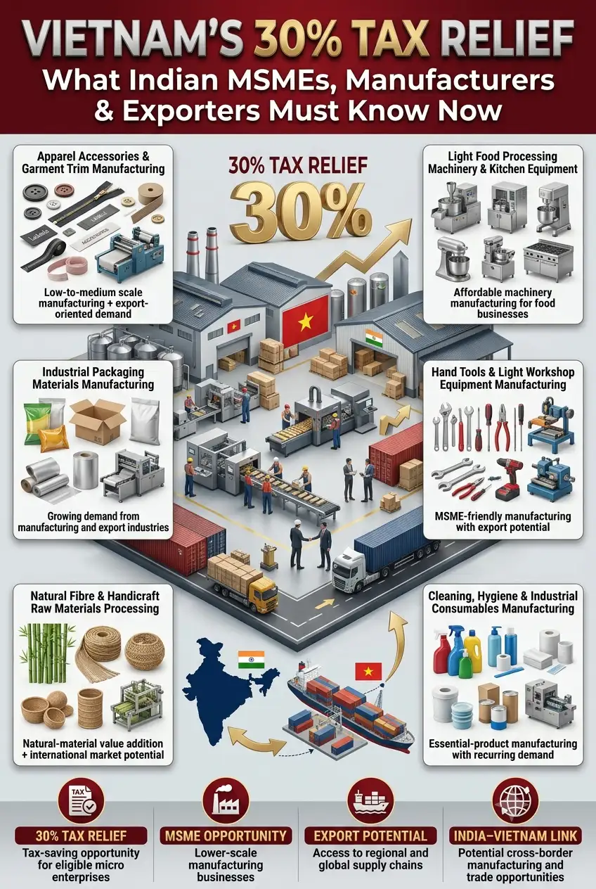 Vietnam tax reduction 2026–27 and opportunities for Indian MSMEs
