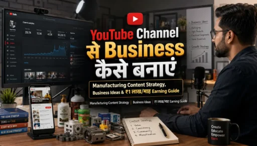 YouTube Business Ideas in India: Channel से ₹1 लाख/माह कैसे कमाएं