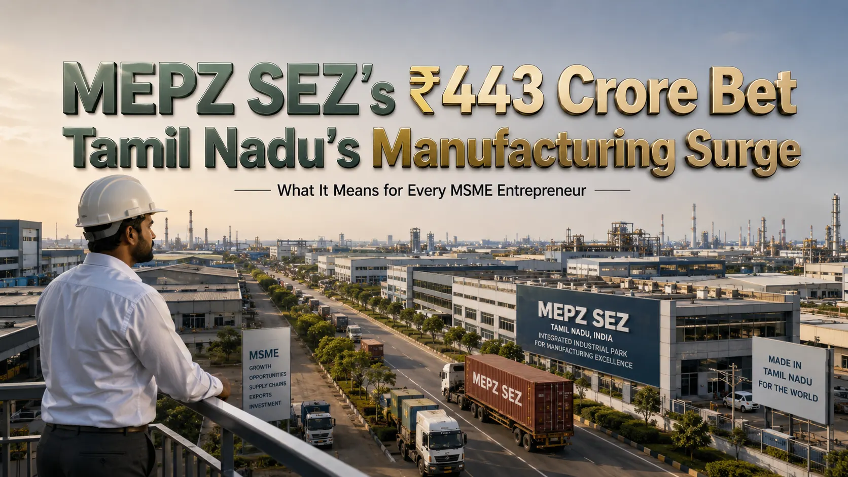 MEPZ SEZ Manufacturing Opportunities for MSMEs in Tamil Nadu
