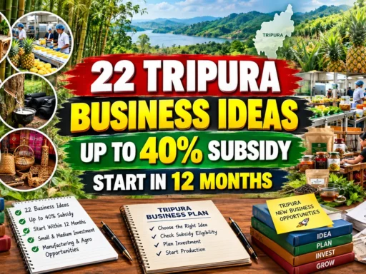22 Tripura Business Ideas With Up to 40% Subsidy
