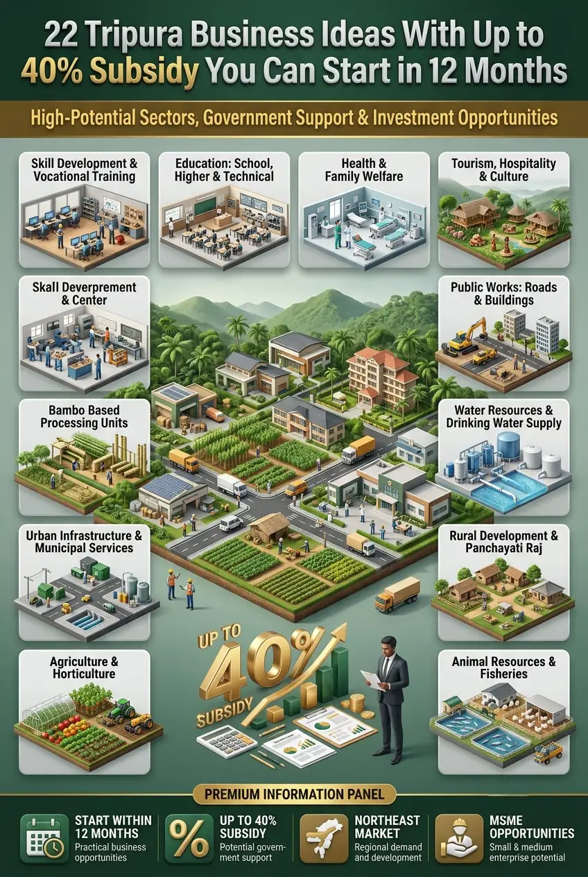 22 Tripura business ideas with up to 40% subsidy