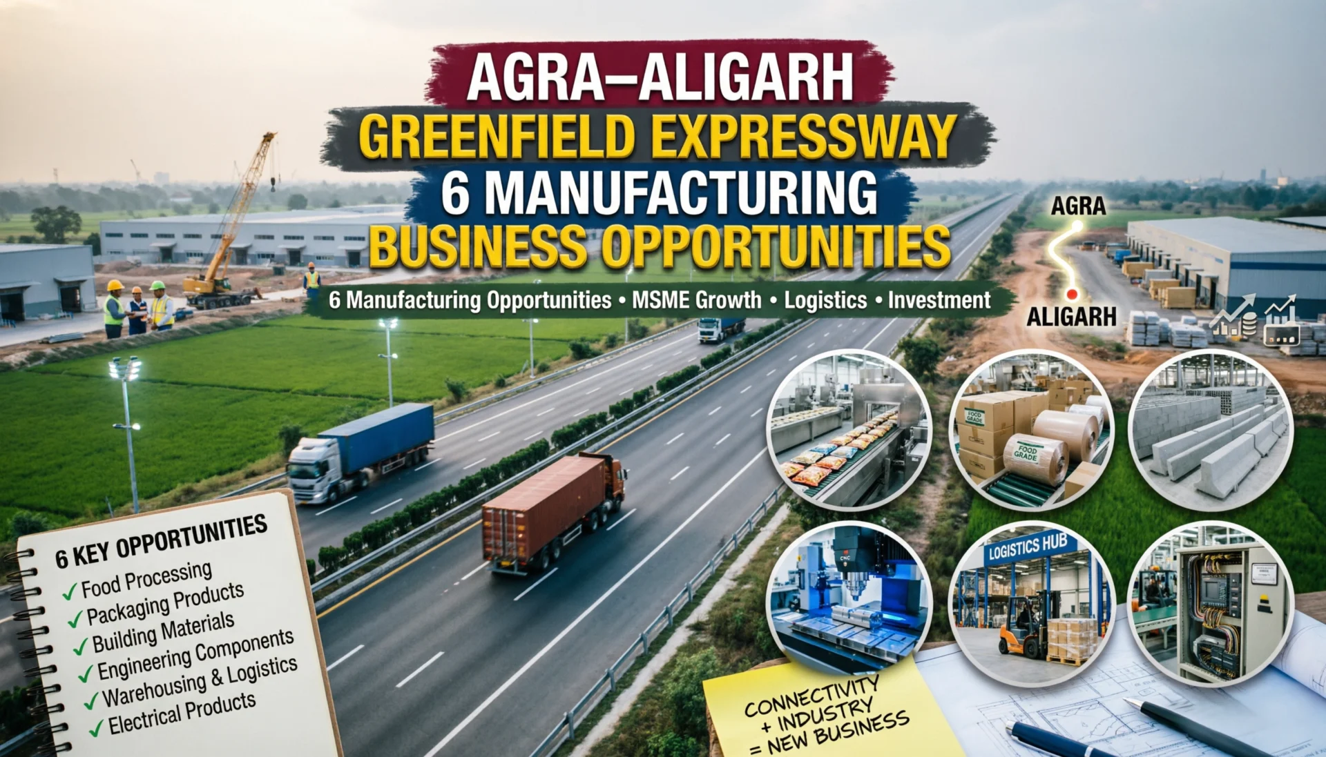 Agra Aligarh Greenfield Expressway: 6 Manufacturing Business