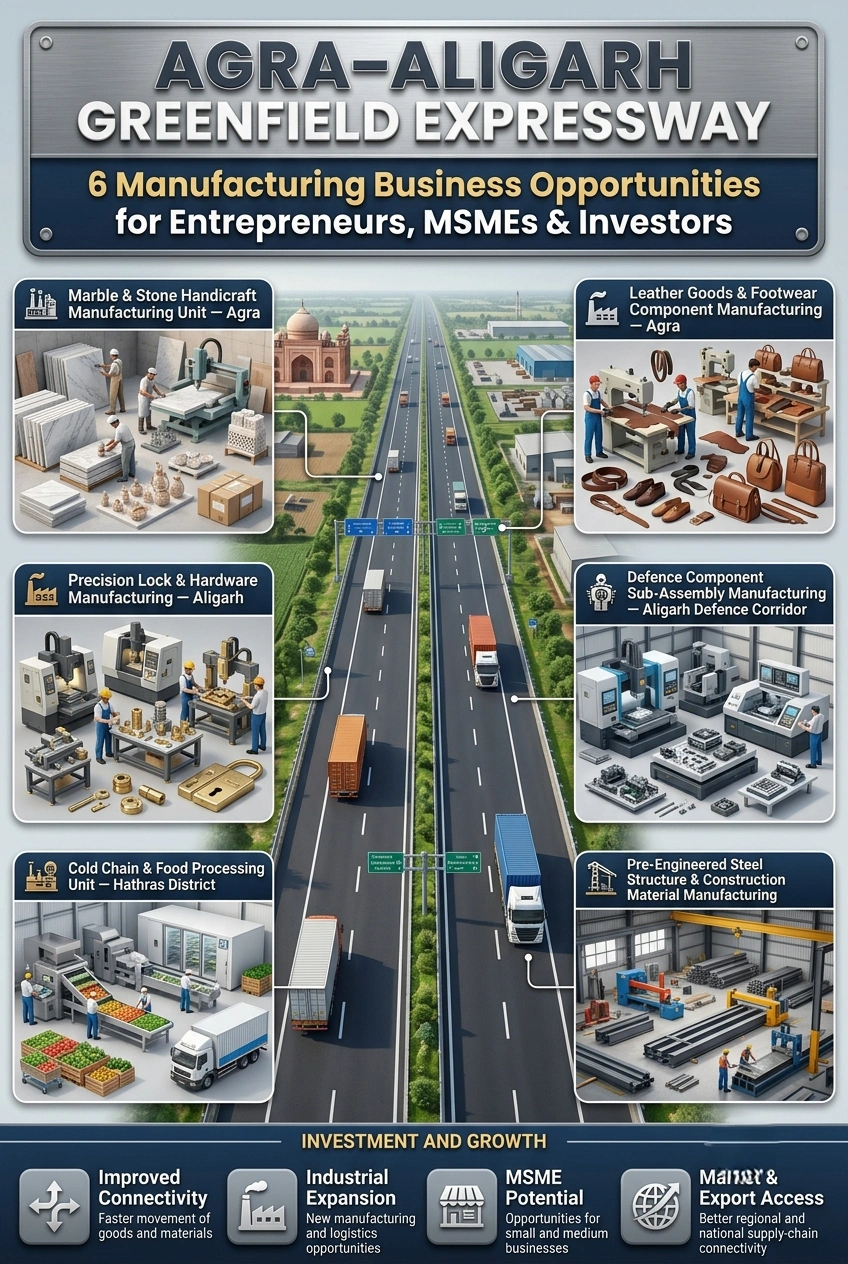 Agra Aligarh Greenfield Expressway manufacturing business opportunities