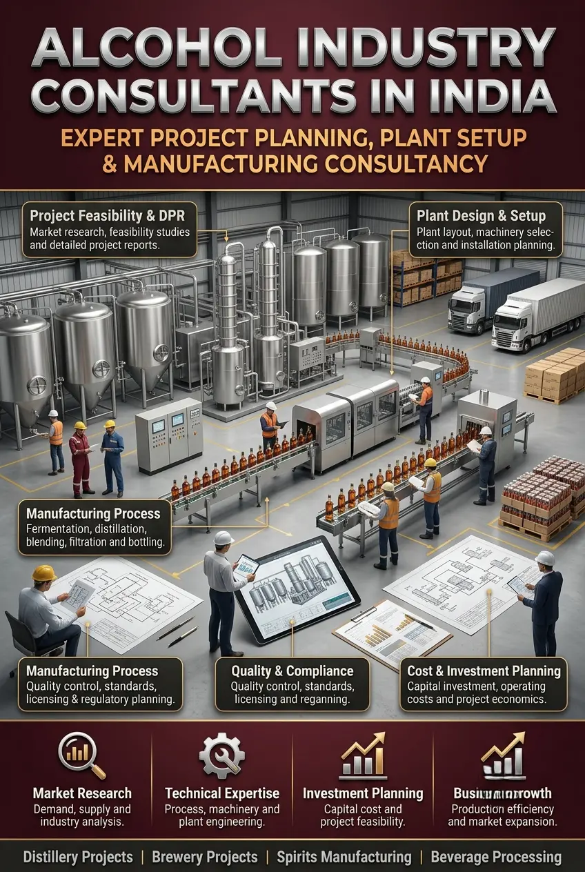 Alcohol Industry Consultants in India for Distillery and Brewery Projects